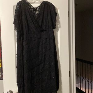 Black Lace and beads dress